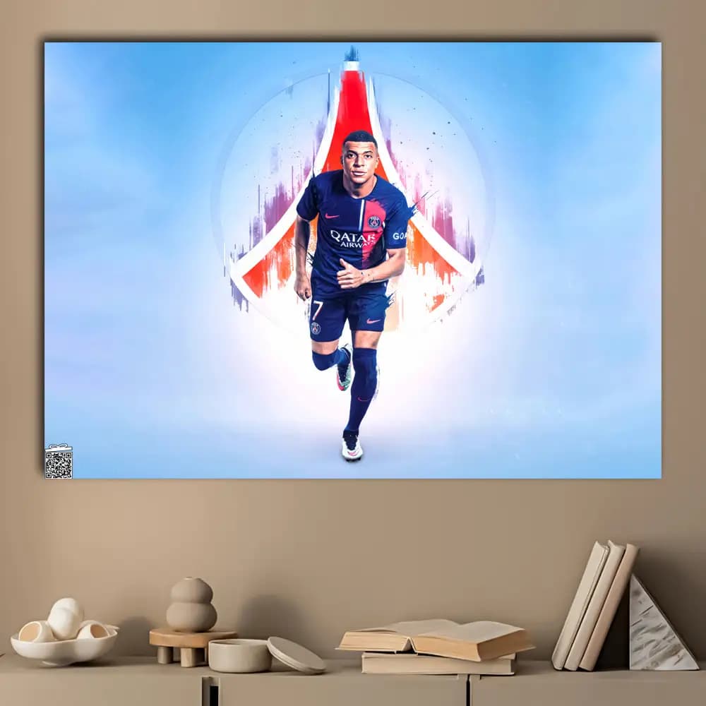 متال پوستر Mbappe کد F004 — تصویر ۳