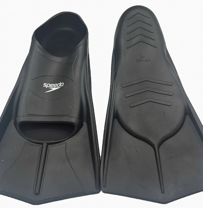 فین شنا قدرتی اسپیدو (Speedo) رنگ تمام مشکی | سایز L | سیلیکون نرم — تصویر ۲