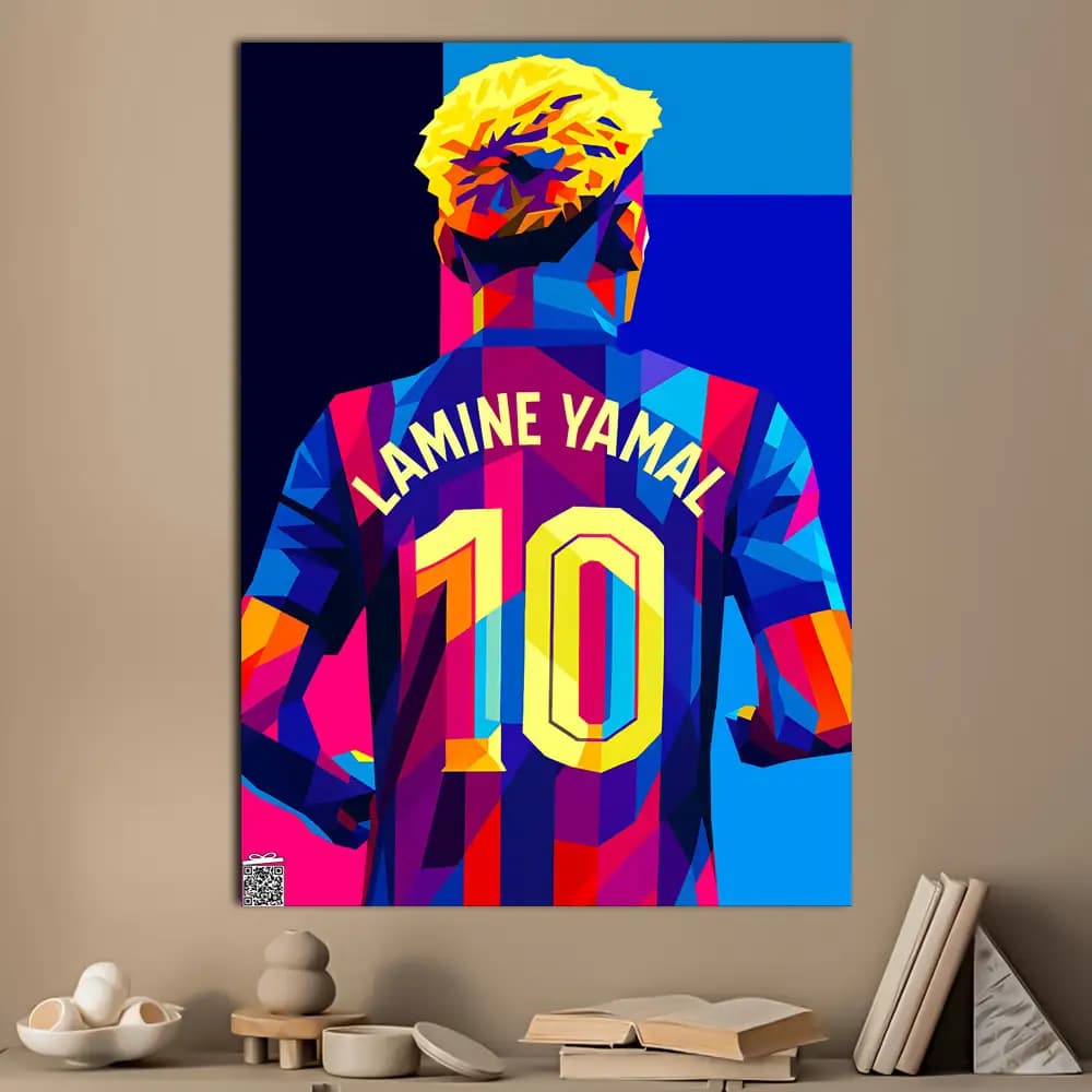 متال پوستر Lamine Yamal کد F003 — تصویر ۳
