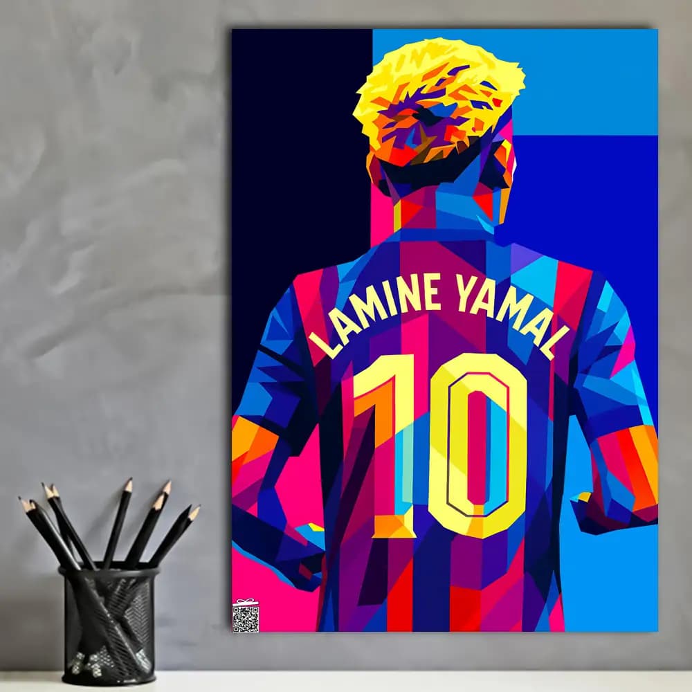 متال پوستر Lamine Yamal کد F003 — تصویر ۲