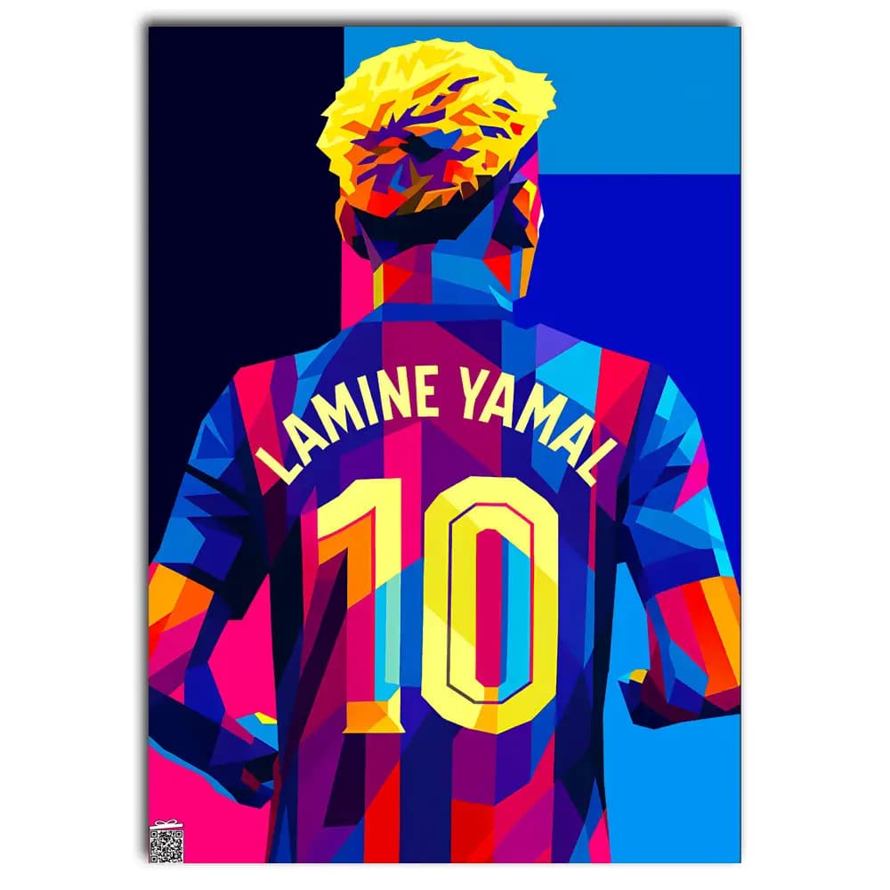 متال پوستر Lamine Yamal کد F003