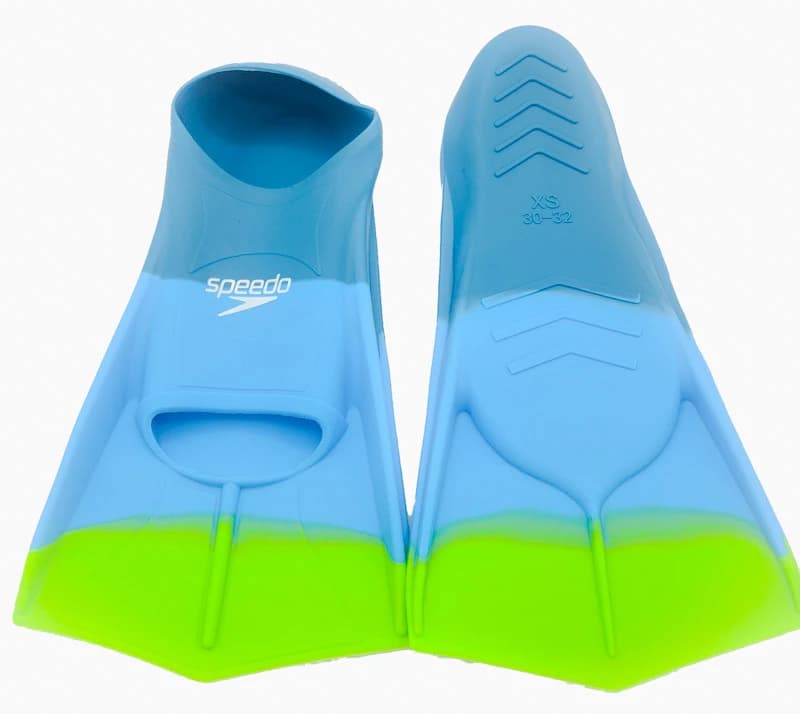 فین شنا قدرتی اسپیدو (Speedo) طرح آبی سبز | سیلیکون نرم | مخصوص تمرینات پا — تصویر ۲