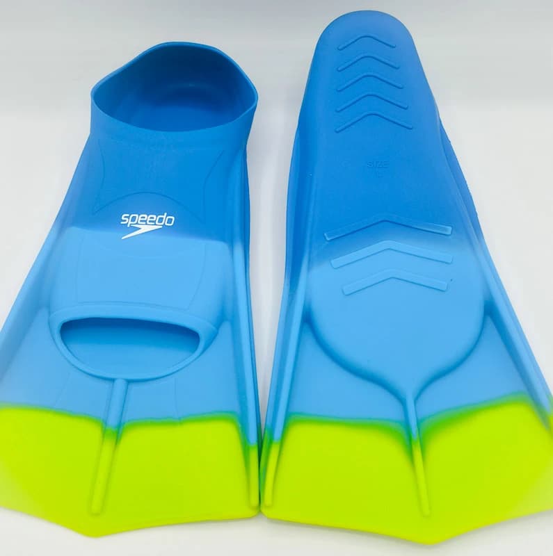 فین شنا قدرتی اسپیدو (Speedo) طرح آبی سبز | سیلیکون نرم | مخصوص تمرینات پا — تصویر ۵