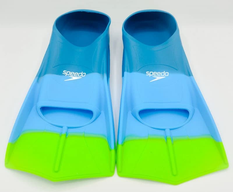 فین شنا قدرتی اسپیدو (Speedo) طرح آبی سبز | سیلیکون نرم | مخصوص تمرینات پا