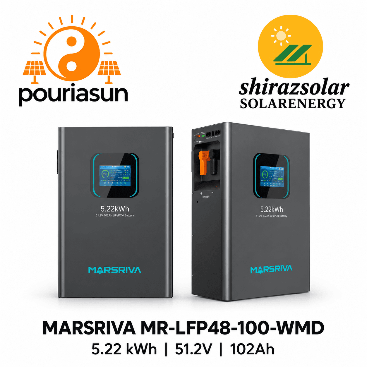 باتری مارسریوا 5.22kWh مدل MR-LFP48-100-WMD | پوریا سان