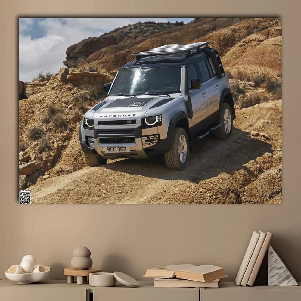 متال پوستر ماشین Land Rover کد C005 — تصویر ۳