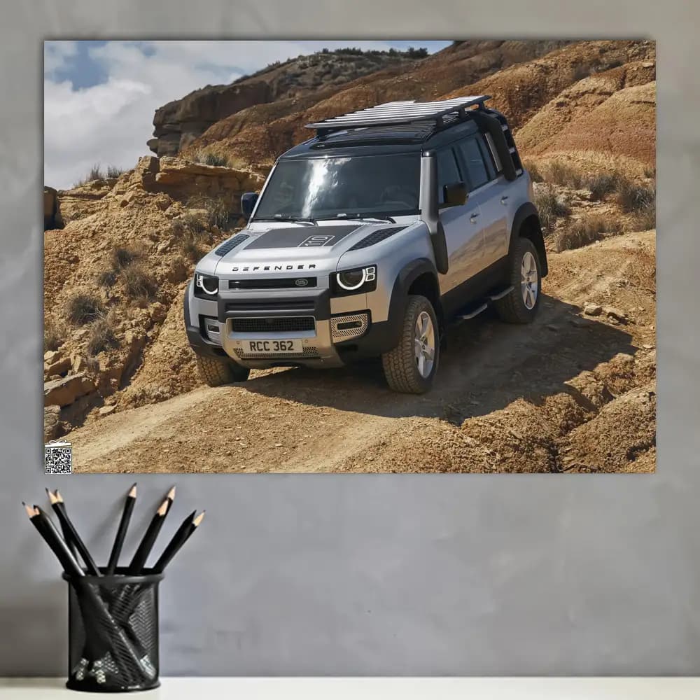 متال پوستر ماشین Land Rover کد C005 — تصویر ۲