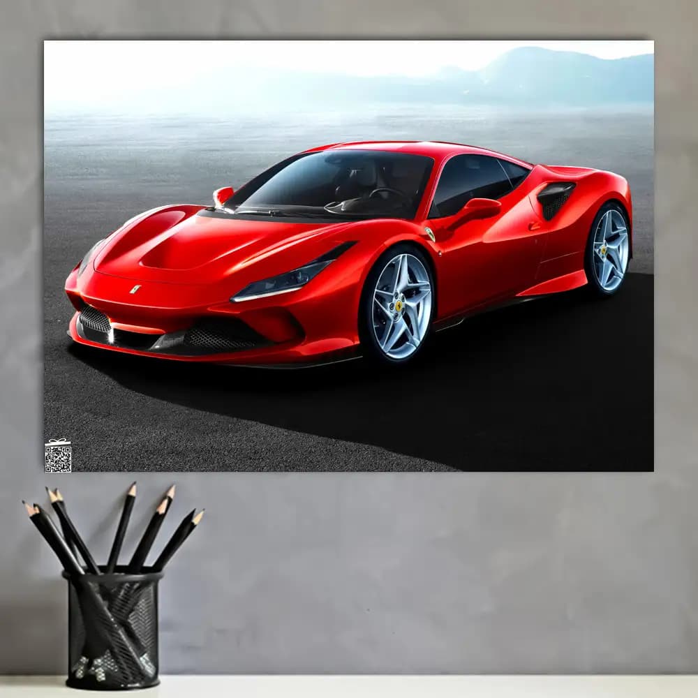 متال پوستر ماشین Ferrari کد C003 — تصویر ۲