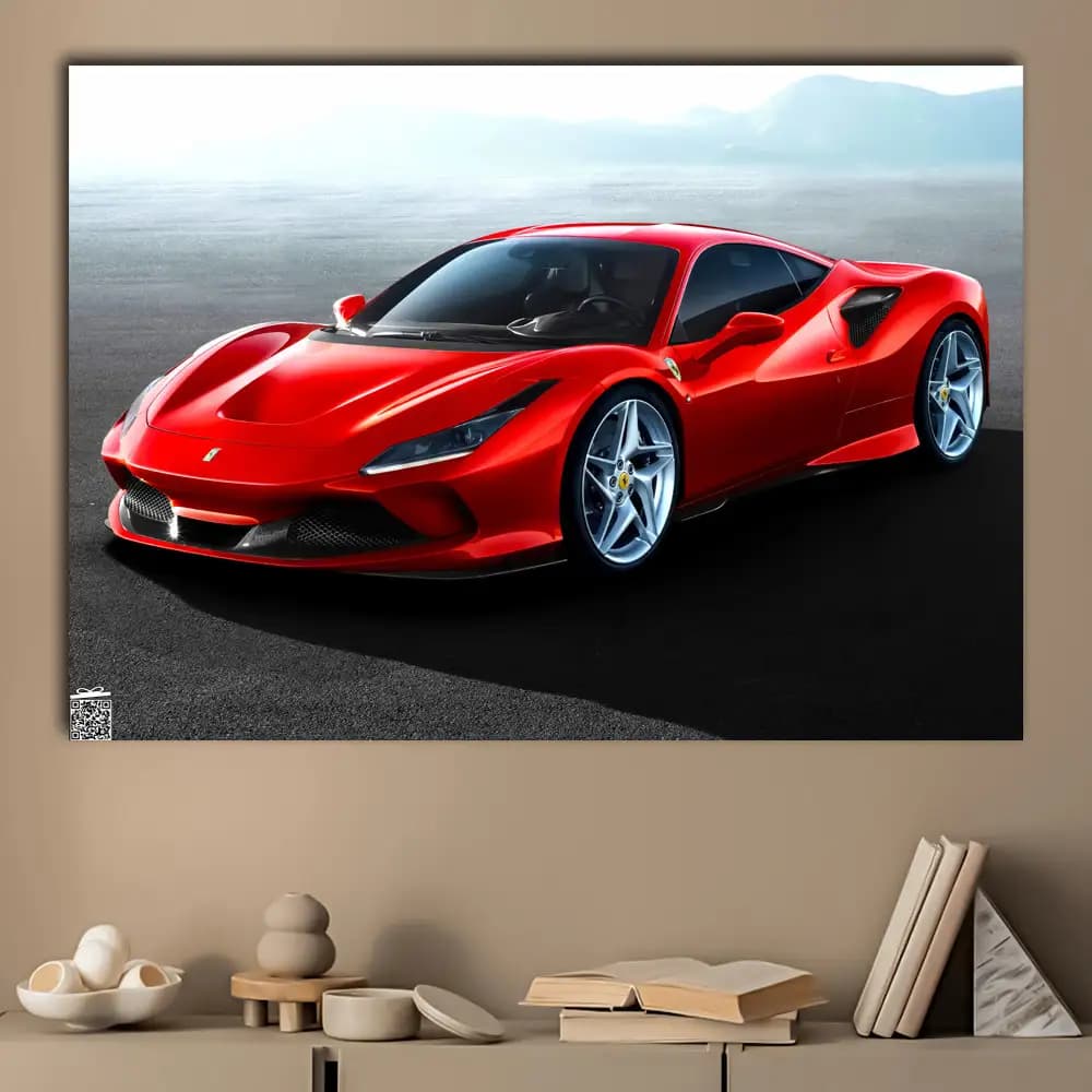متال پوستر ماشین Ferrari کد C003 — تصویر ۳