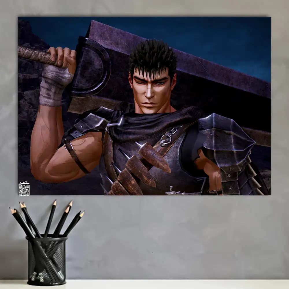 متال پوستر انیمه Berserk کد A003 — تصویر ۲