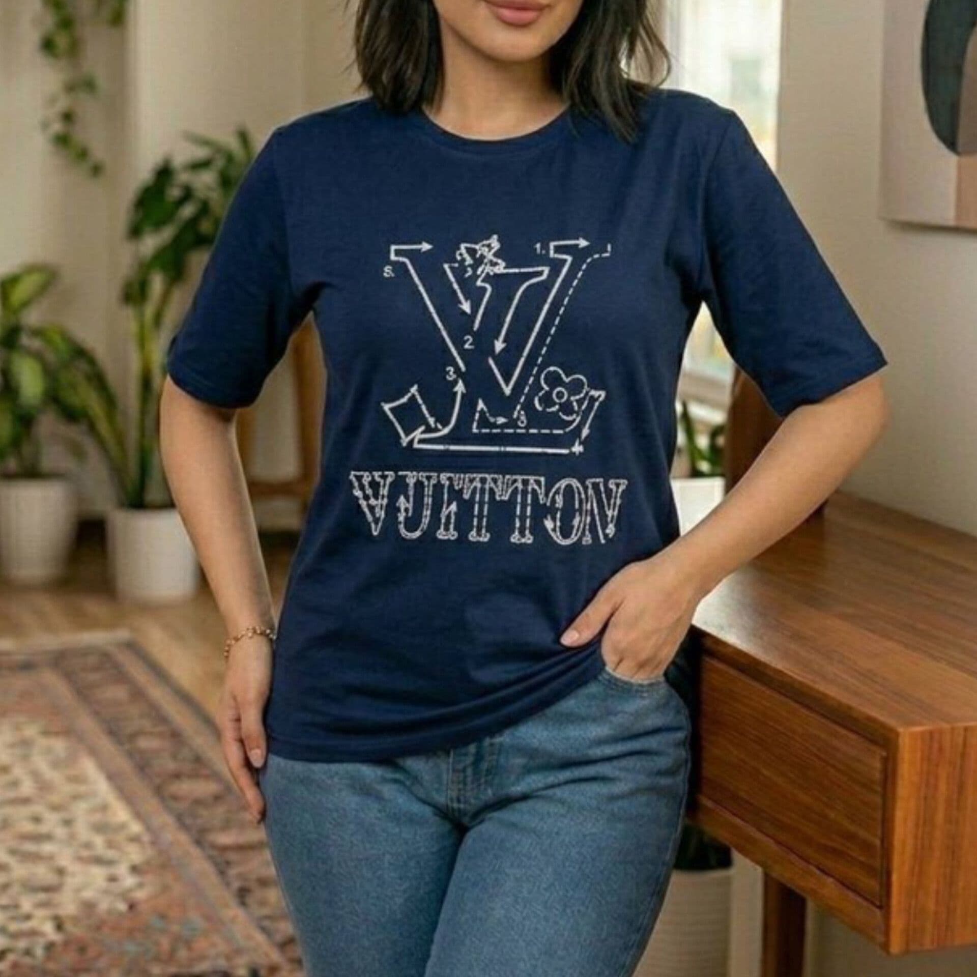 لانگ قواره دار جاپ LV (پک 6 عددی) — تصویر ۳