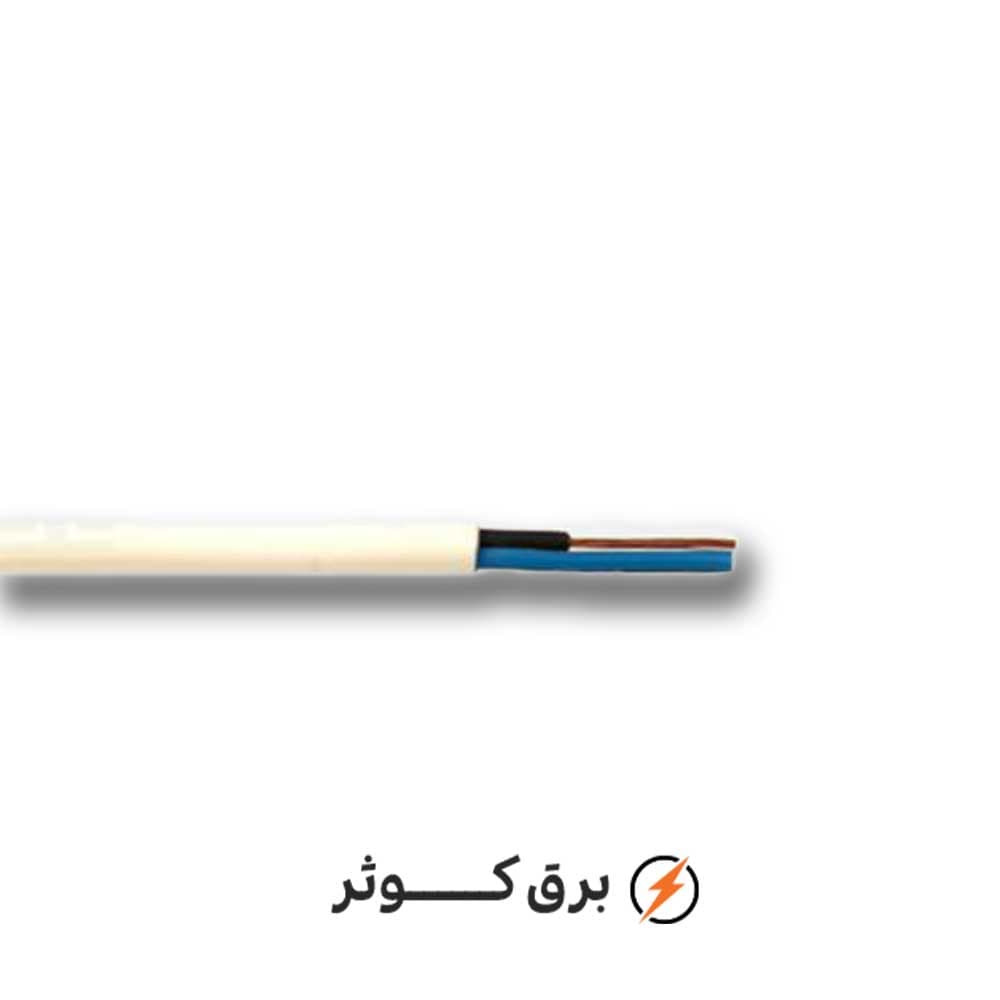کابل افشان 0.5*2 هادی نور سفید (متری)