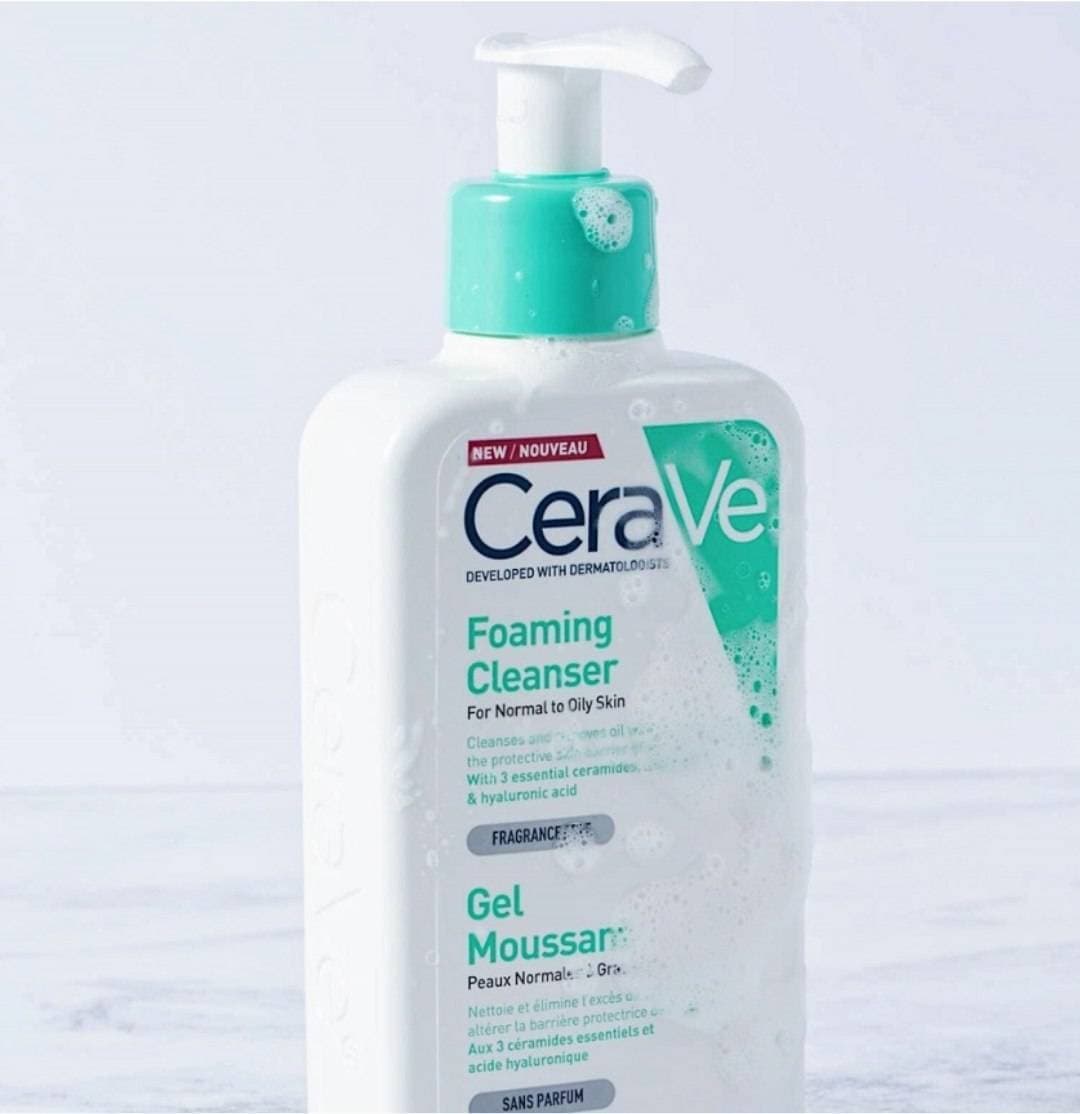 فوم شستشوی صورت سراوی Cerave مخصوص پوست نرمال و چرب حجم 236 — تصویر ۲
