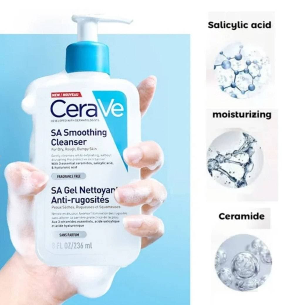 ژل شستشوی سراوی CERAVE حجم 236 میل مدل SA Smoothing — تصویر ۳