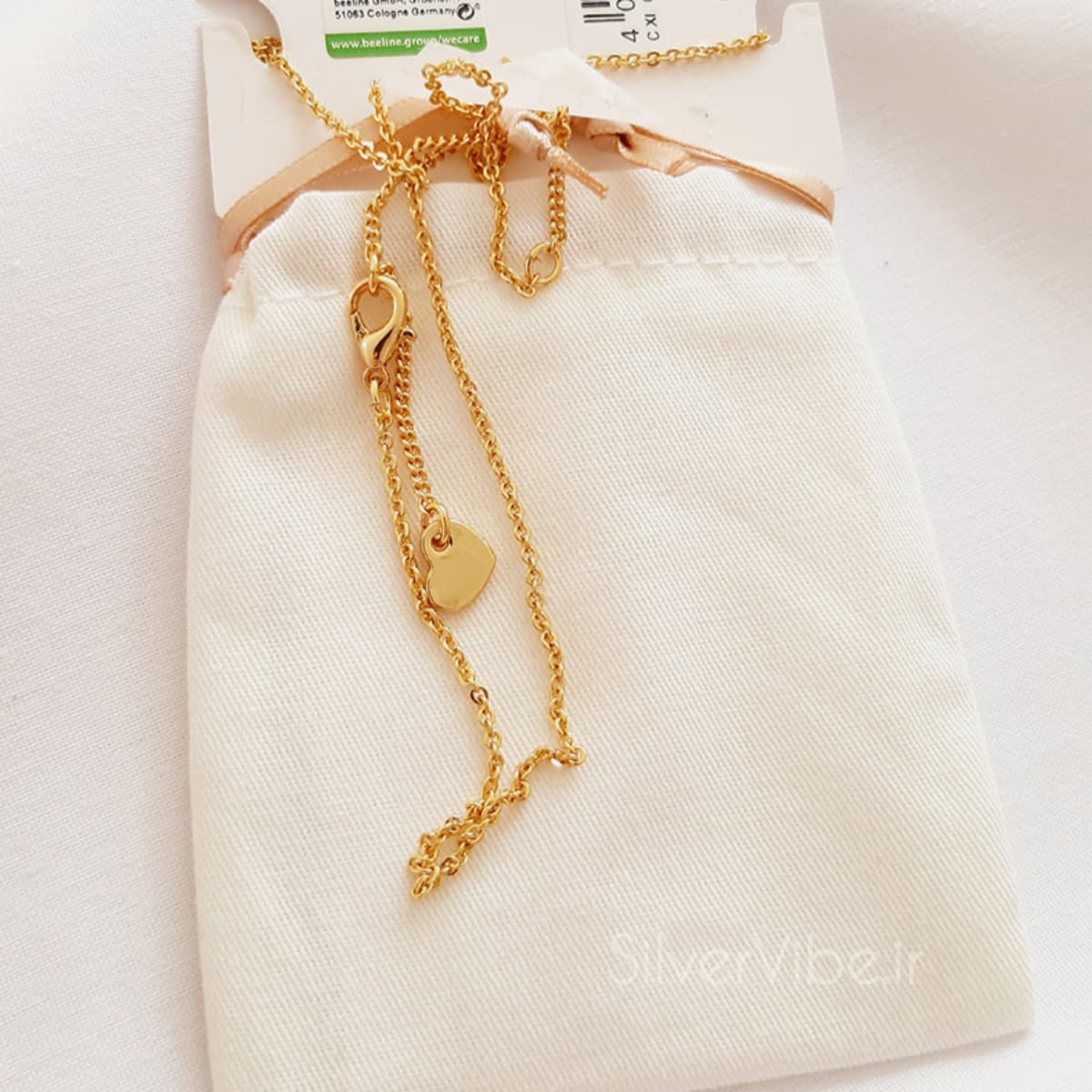 گردنبند آبکاری طلا | طرح گیلاس | رنگ ثابت | برند accessories — تصویر ۳