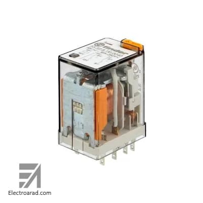 رله دو کنتاکت 10 آمپر 8 پایه 110 ولت AC فیندر finder 55328110