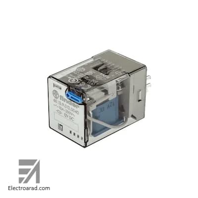 رله سه کنتاکت 10 آمپر 11 پایه 12 ولت DC فیندر finder 60139012