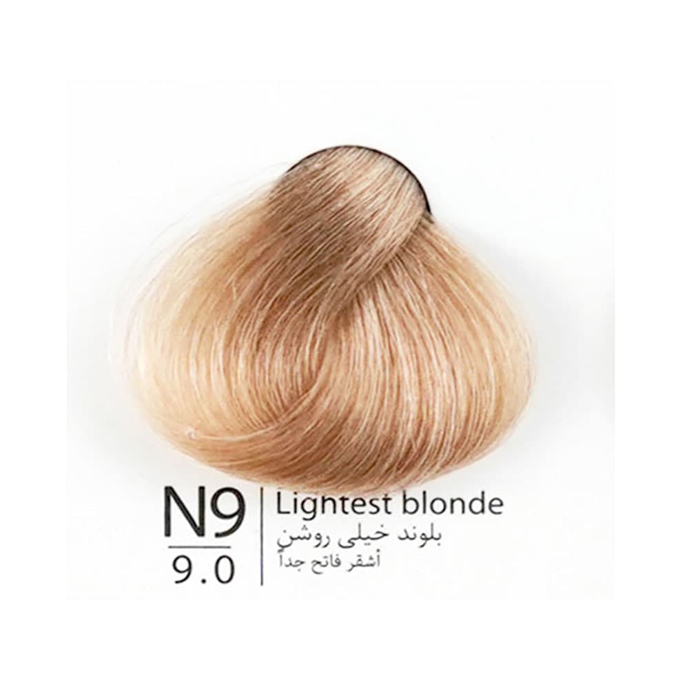 رنگ مو 100 میل بن سای 9.0 بلوند خیلی روشن BONSAI N9 LIGHTEST BLONDE — تصویر ۲