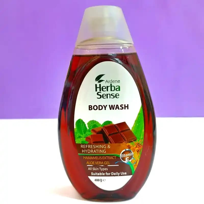 شامپو بدن آردن هرباسنس مدل Refreshing & Hydrating – رایحه شکلات و نعنا — تصویر ۲