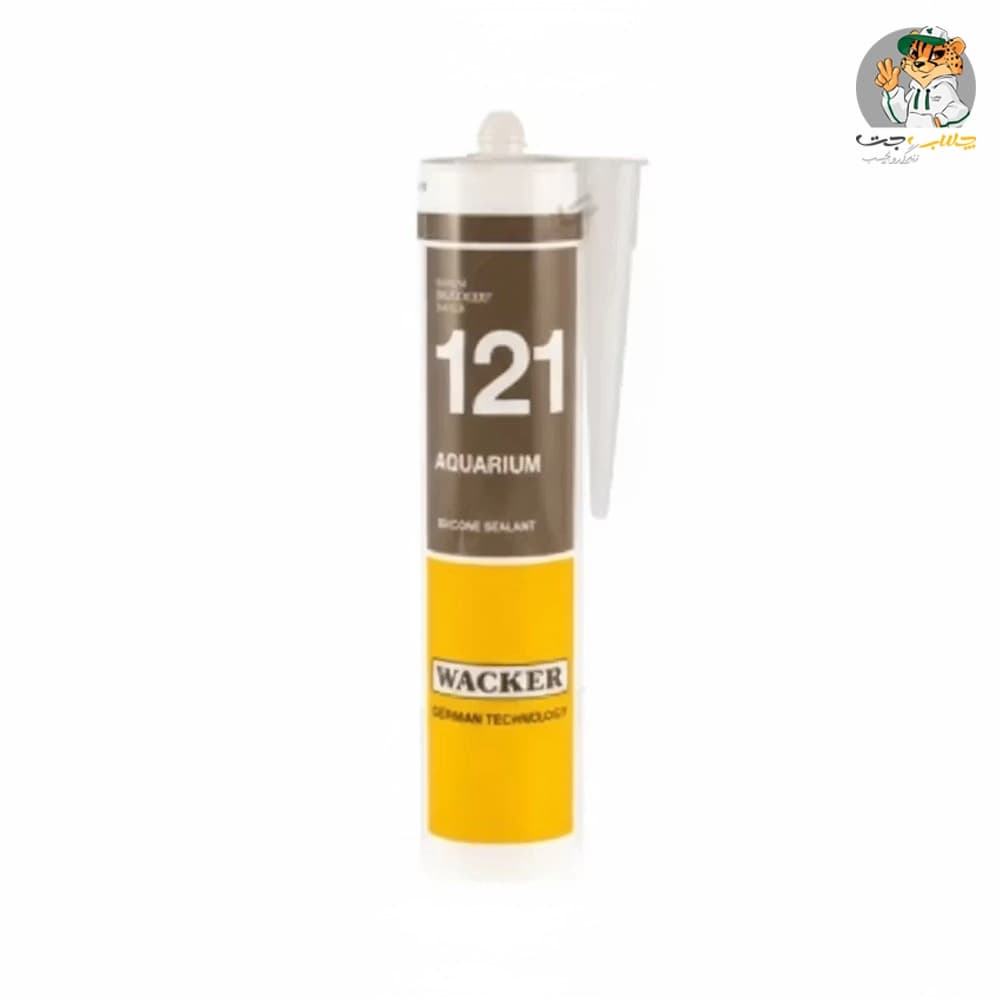 چسب سیلیکون مخصوص آکواریوم واکر شفاف Wacker 121 Aquarium