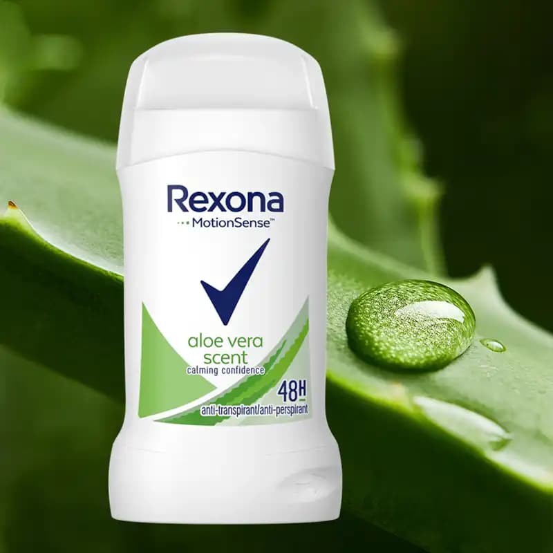 مام ضد تعریق رکسونا Aloe Vera Scent – محافظت 48 ساعته، رایحه آلوئه ورا — تصویر ۲