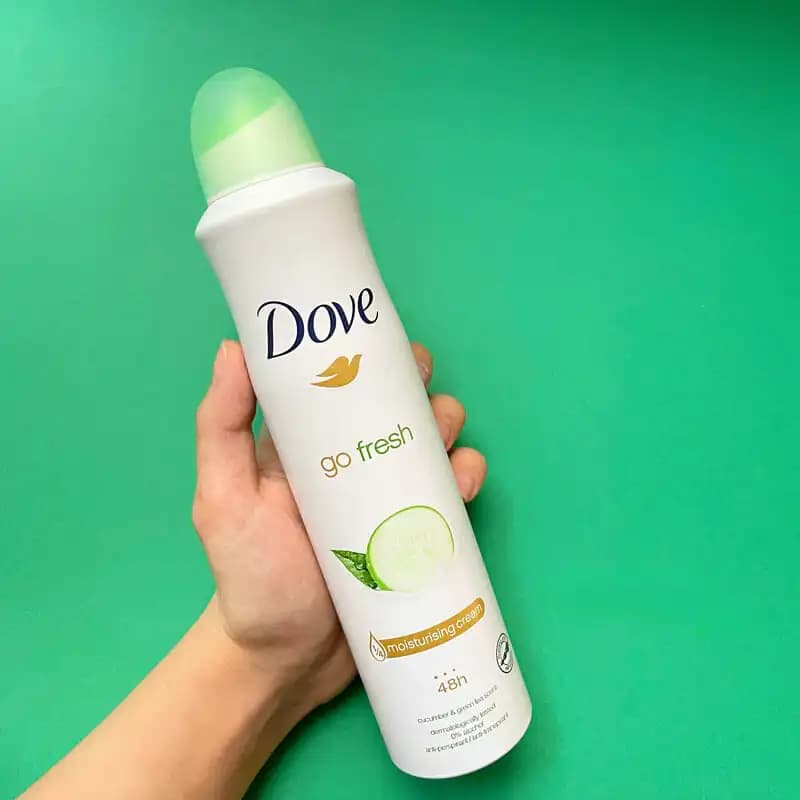 اسپری ضد تعریق داو Go Fresh با رایحه خیار و چای سبز – محافظت 48 ساعته — تصویر ۲