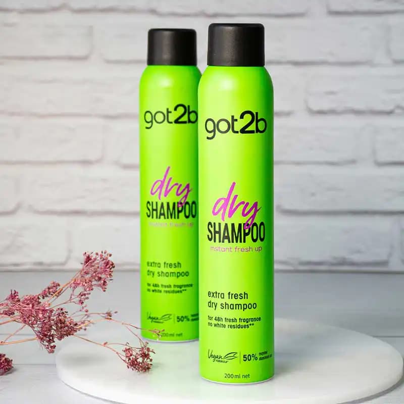 اسپری شامپو خشک got2b سبز مدل Instant Refresh Extra Fresh اصل آلمان — تصویر ۴