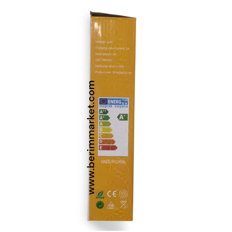 پروژکتور LED شارژی و چندمنظوره UXI مدل HL-S450- شارژ خورشیدی و برقی – با ریموت کنترل و پاوربانکh — تصویر ۷