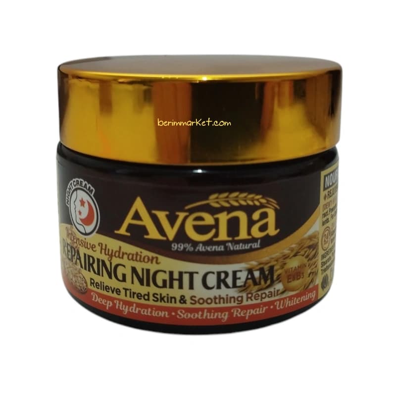 کرم شب ترمیم‌کننده و آبرسان آونا Avena – حاوی ۹۹٪ عصاره طبیعی و ارگانیک جو دوسر