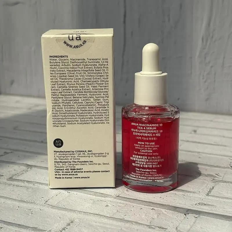 سرم ضد لک آنوا حاوی نیاسینامید 10% و ترانگزامیک اسید 4% – Anua — تصویر ۴