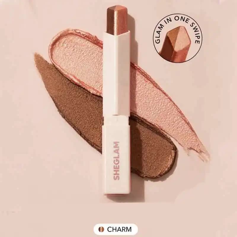 سایه استیکی دو رنگ شیگلم مدل Insta Eyes رنگ رز Rose — تصویر ۳