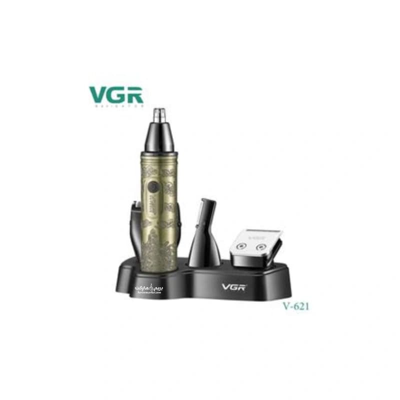 ست 4 کاره ماشین اصلاح موی صورت و بدن وی جی ار مدل V-621 — تصویر ۶