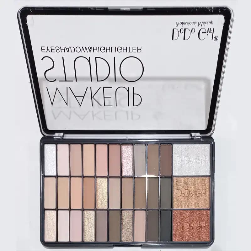 پالت سایه چشم و هایلایتر دودوگرل مدل Make Up Studio کد 4047 – DoDo Girl — تصویر ۲