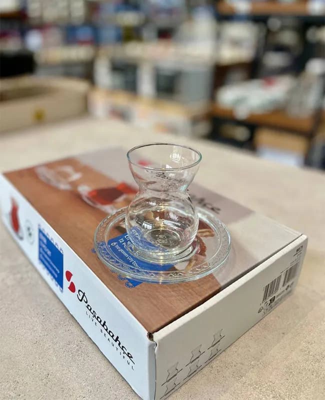 استکان نعلبکی ETNİK پاشاباغچه PASABAHCE-96575 — تصویر ۳