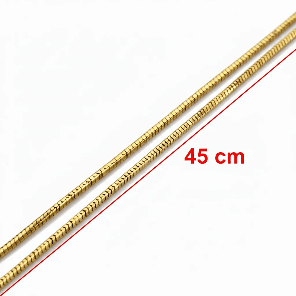 زنجیر Box Chain (4.72 گرم) _کارکرده _بدون اجرت — تصویر ۳