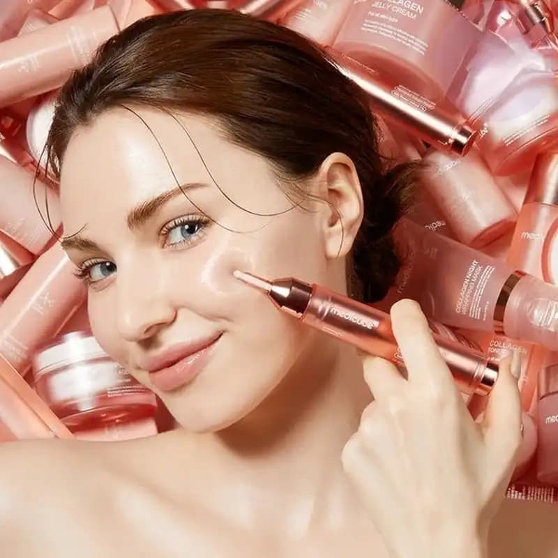 بوستر سرم جوانساز کلاژن مدی کیوب Medicube مدل Collagen Glow Booster Milk Serum — تصویر ۲