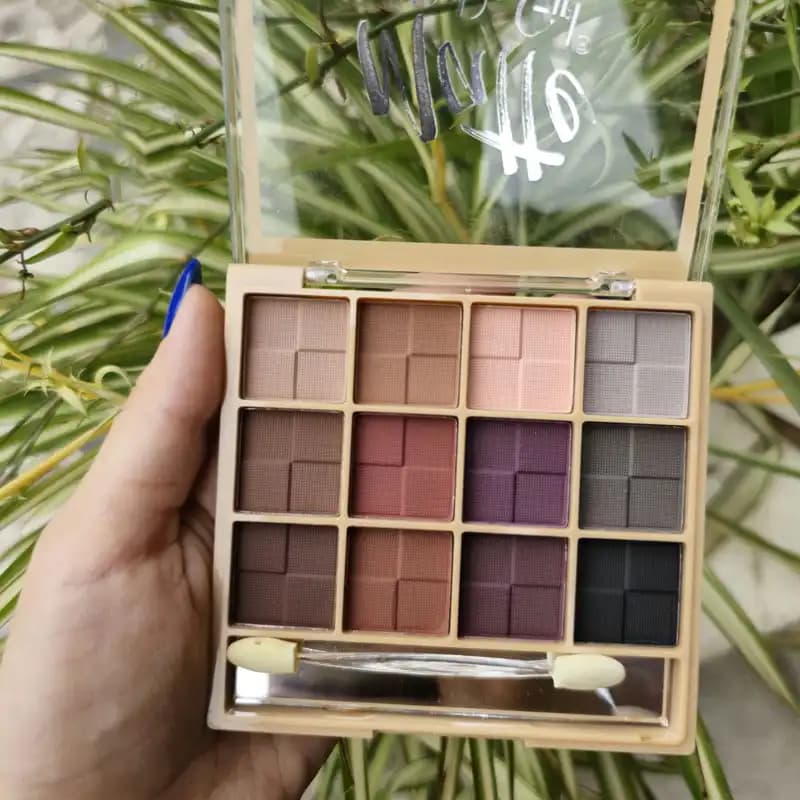 پالت سایه 12 رنگ دودوگرل Matte Eyeshadow پالت سایه مات شماره 01، 02 — تصویر ۴