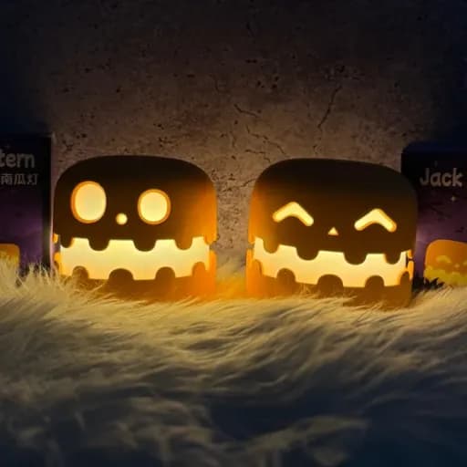 چراغ خواب طرح هالوین Jack-o’-lantern کدو تنبل — تصویر ۶