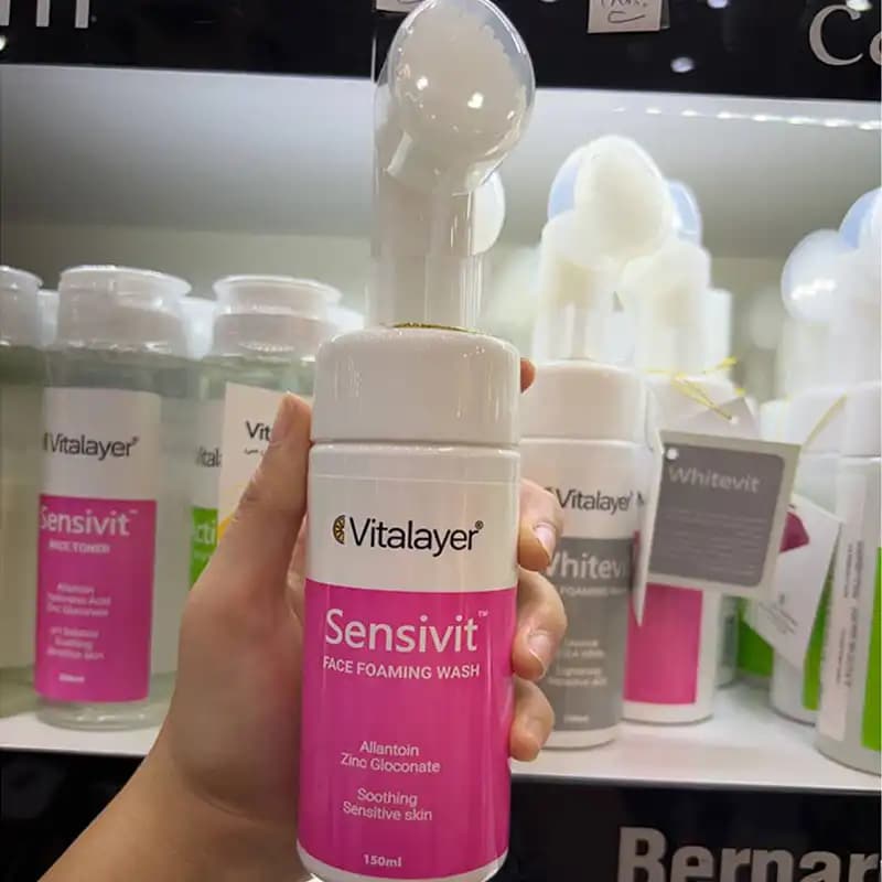 فوم شستشوی صورت ویتالیر مدل Sensivit مناسب پوست حساس — تصویر ۳