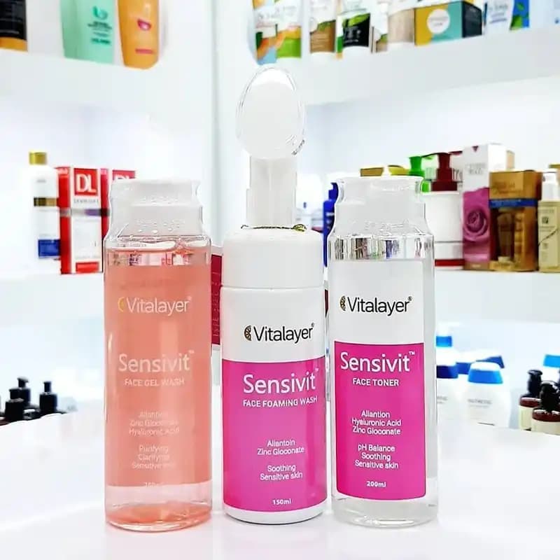 فوم شستشوی صورت ویتالیر مدل Sensivit مناسب پوست حساس — تصویر ۴