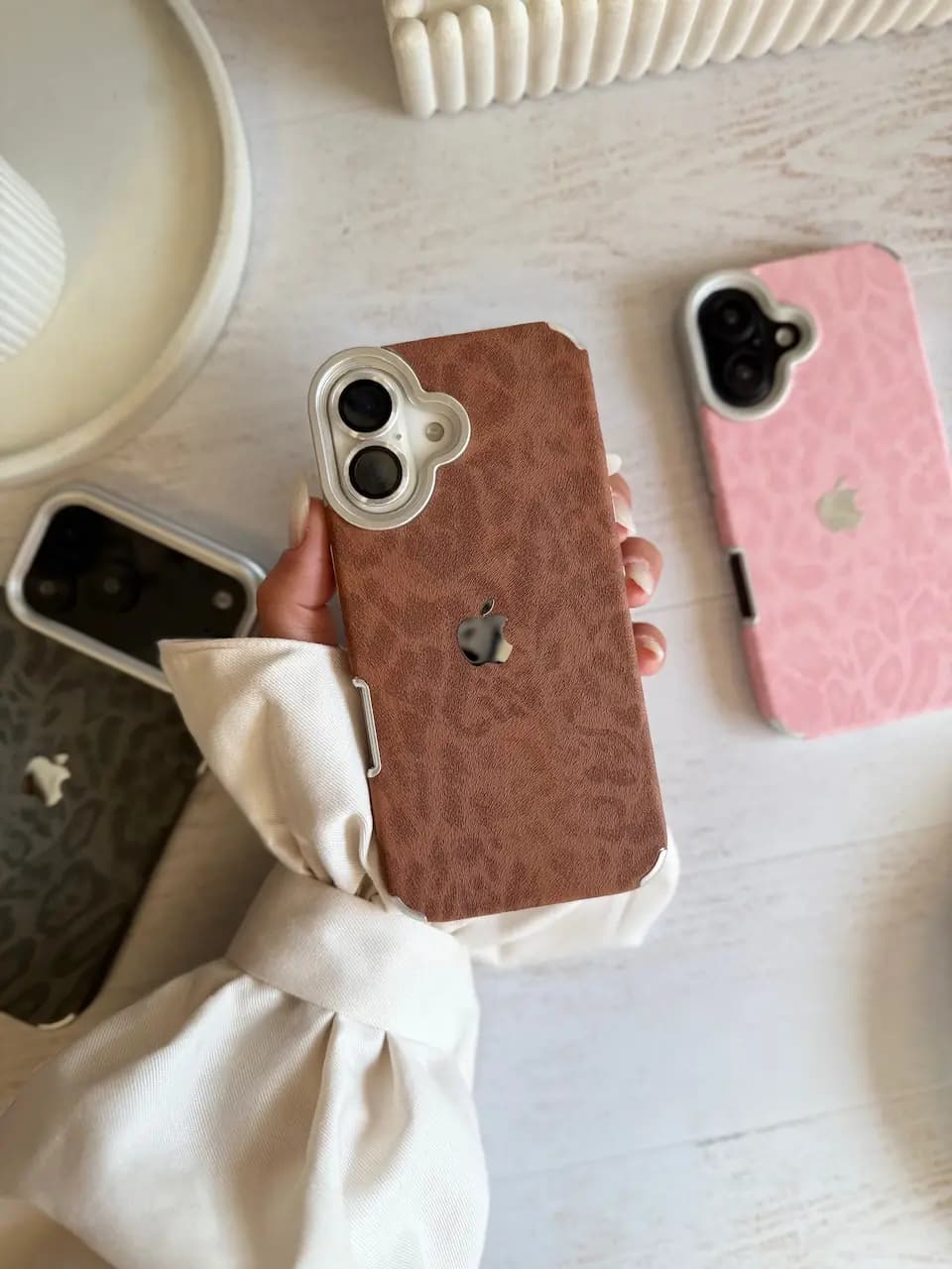 قاب Leopard Luxe (Brown , Pink , Black) (کدC2051) — تصویر ۴