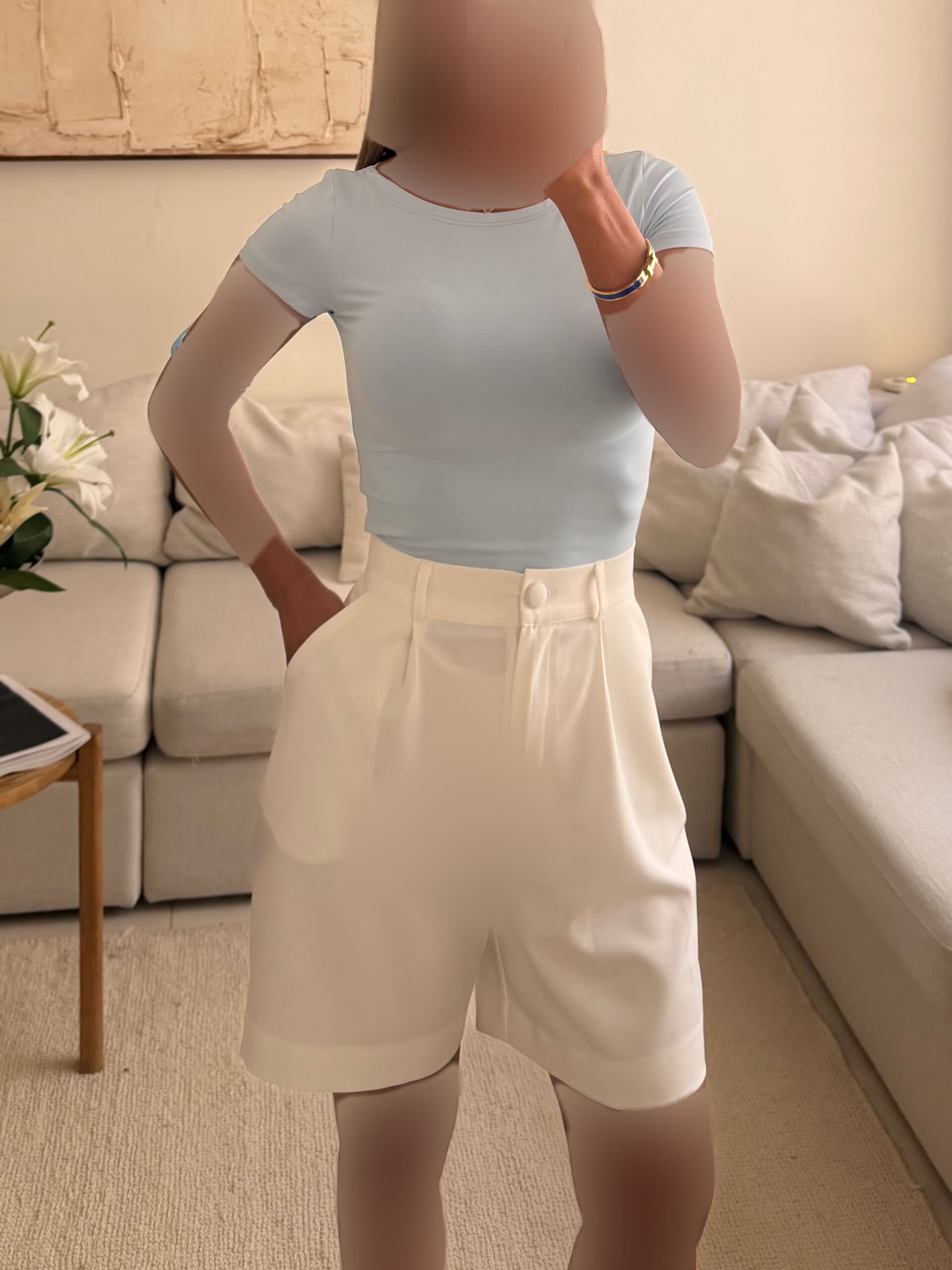River Island |Slim fit tee | sky blue — تصویر ۳