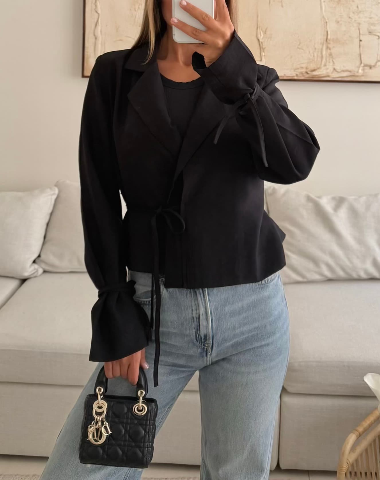 ZARA Soft Wrap Blazer | Soft Black Edition