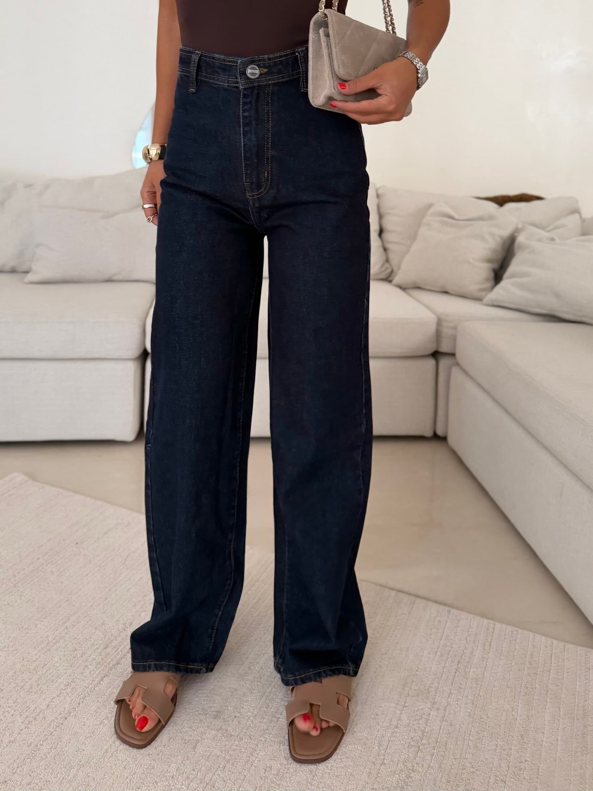 Denimer Wide Leg Jean | Navy — تصویر ۲