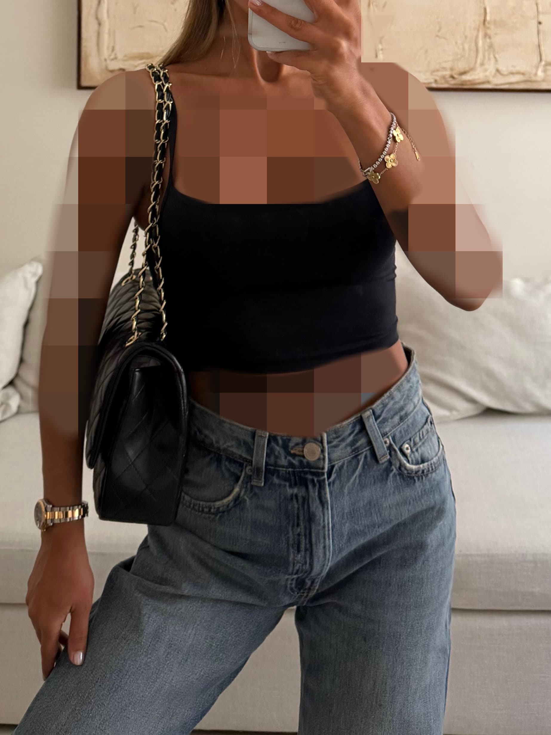 Sterdivarius-Crop Top- Black