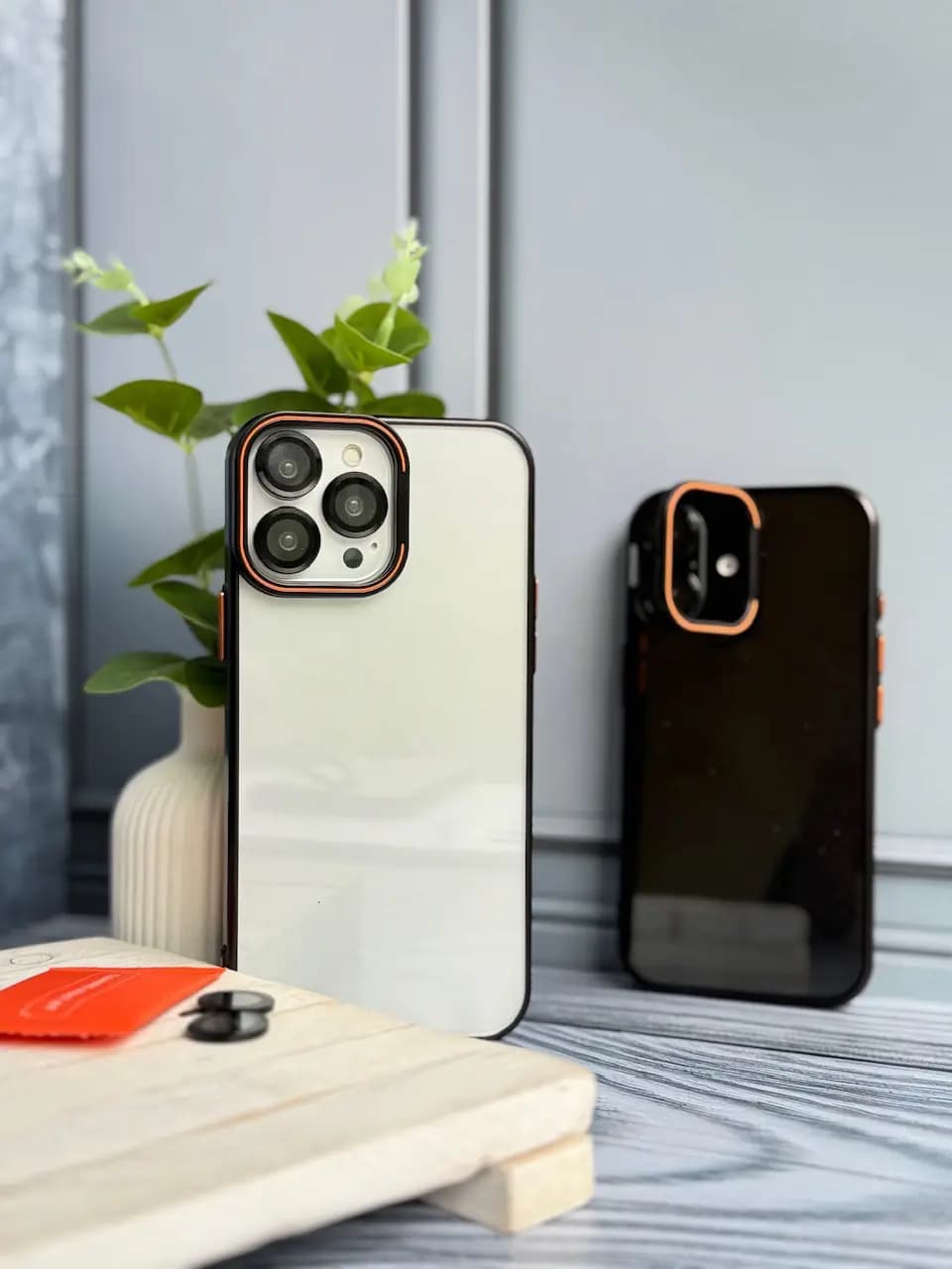 قاب orange lens استند شو با محافظ لنز — تصویر ۵