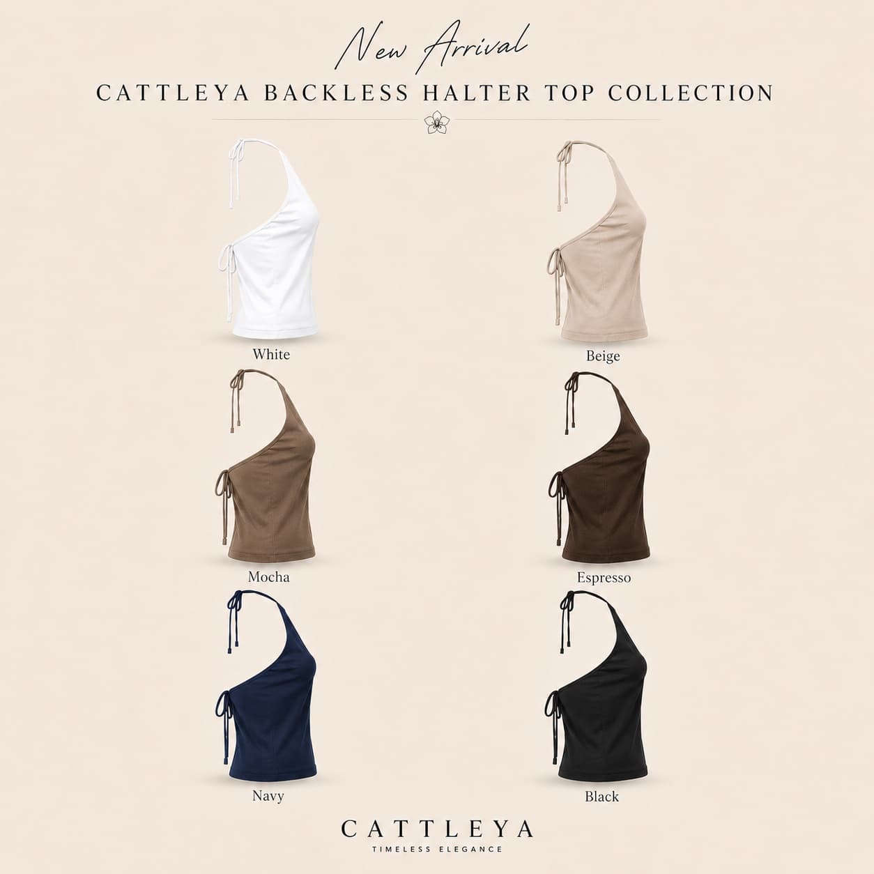 CATTLEYA | Tie-Back Halter Top — تصویر ۸