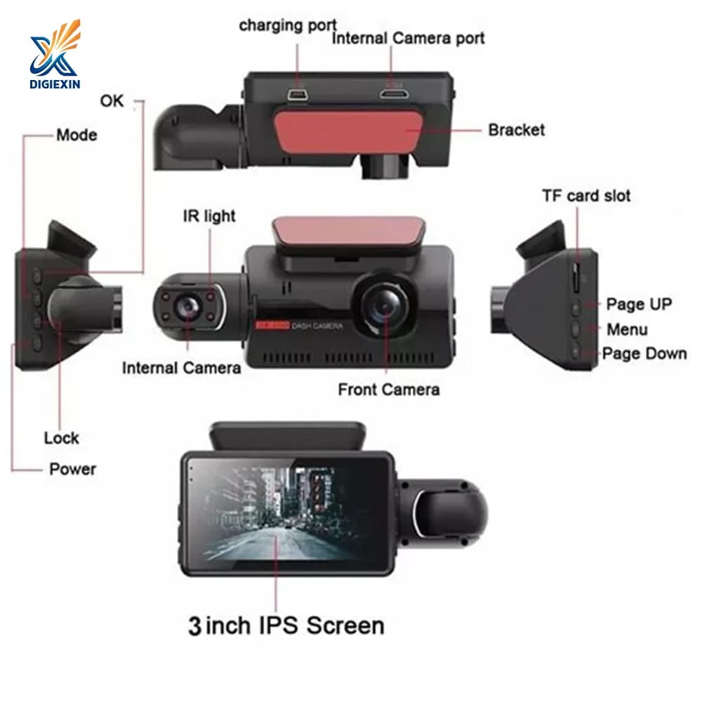 دوربین ثبت وقایع خودرو (Dash Cam) مدل A68 — تصویر ۴