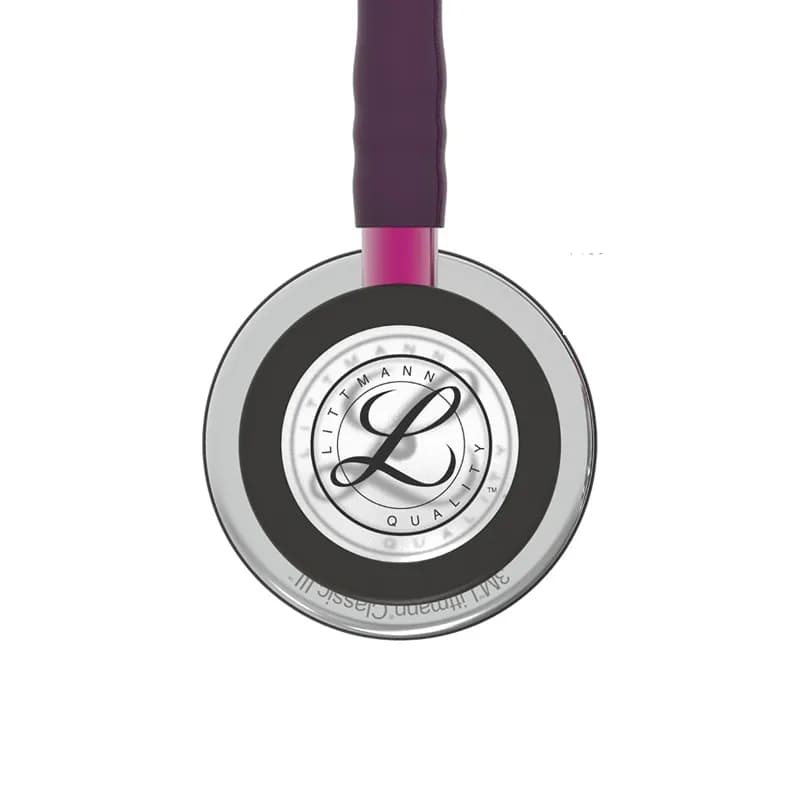 گوشی پزشکی لیتمن مدل کلاسیک 3 رنگ بنفش بادمجانی آینهای صورتی 5960 | Littmann Classic iii 5960 — تصویر ۴