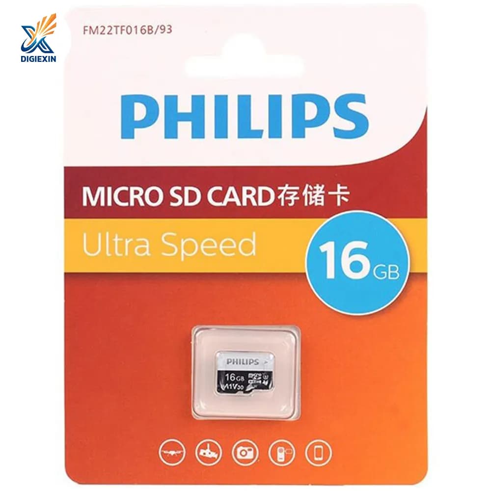 کارت حافظه میکرو اس‌دی فیلیپس مدل Ultra Speed ظرفیت ۱۶ گیگابایت